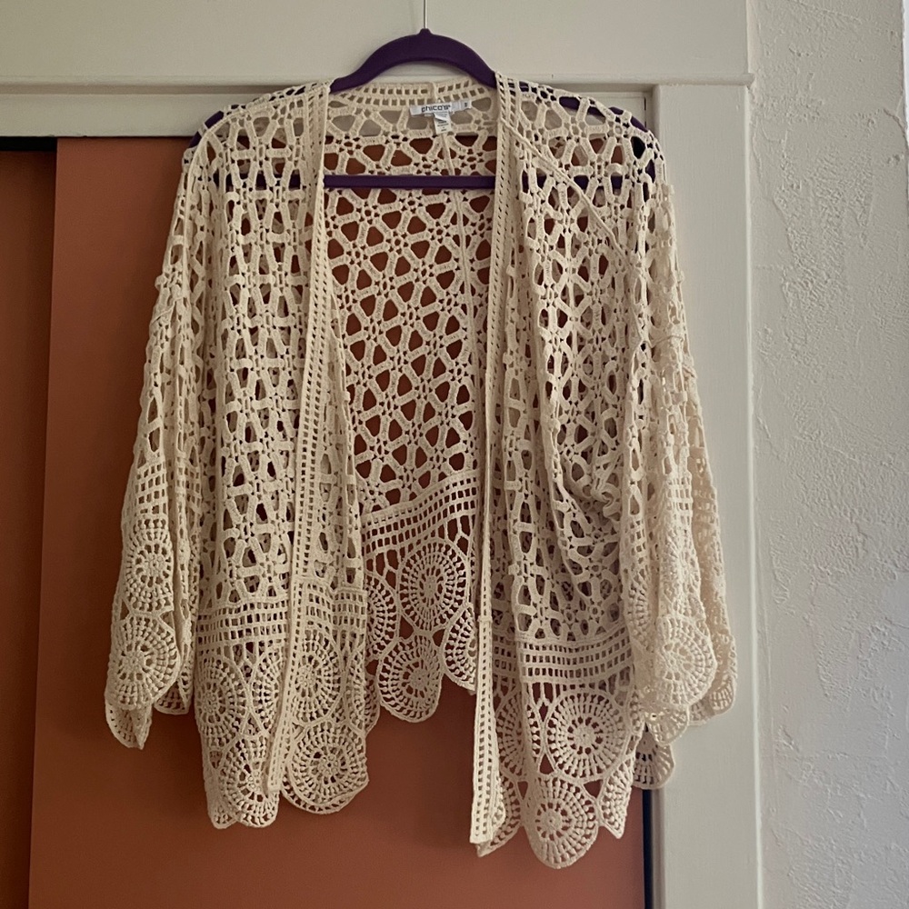 Chico's Crochet jacket